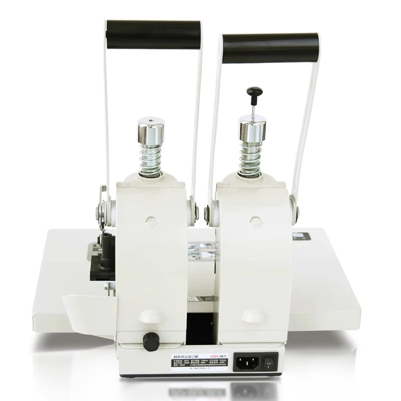 Financial voucher binding machine Document bidding book punching machine Electric hot melt hose binding 3875