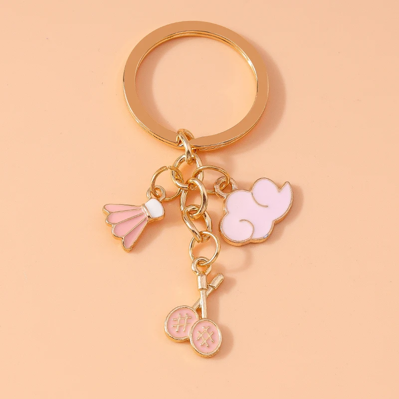 Niedliche Emaille rosa Liebe Herz Schlüssel bund Rose Blume Schlüssel ringe Anhänger für Schlüssel halter Frauen Mädchen Handtasche Anhänger DIY Schmuck Geschenke – Detail 26