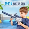 M416 Electric Repeating Water Gun Children's Toys Automatic Spraying  Continuous Shot Large Capacity Self-priming Water Gun Toys 1