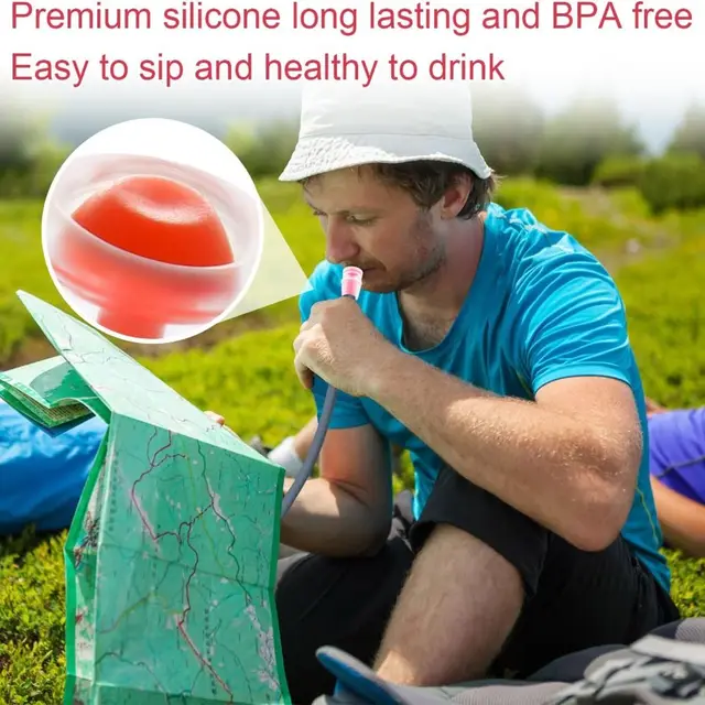 GZhaimai Boccaglio Silicone Per Borracce Idratazione - 6 Pezzi Con Tubo, Impermeabile E Antigoccia - Foto 4