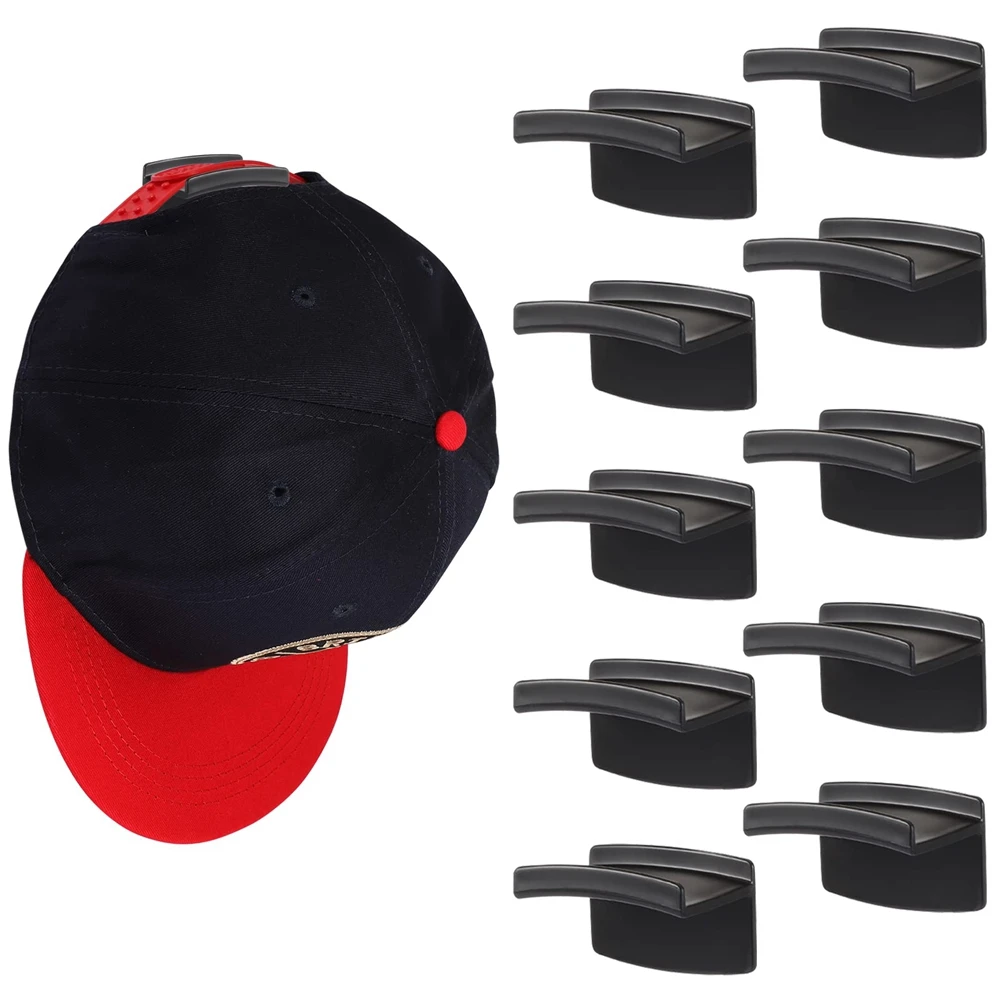 5/10pcs Minimalist Hat Rack Design Strong Hold Cowboy Hat Hanger to Display for Door Closet Hat Racks for Baseball Caps 6