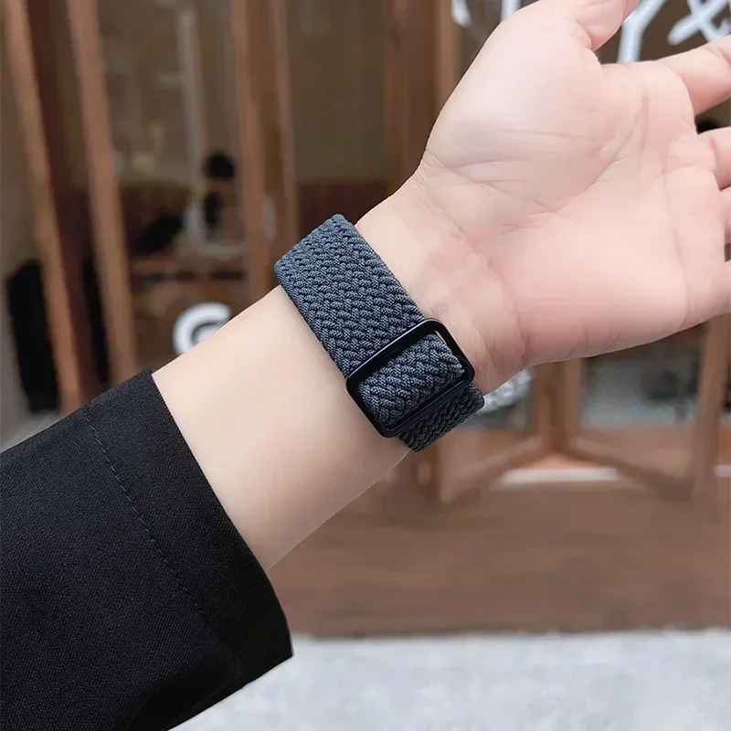 Braided Elastic Nylon Solo Loop Watch Band - Versatile Size Options Bracelet Strap