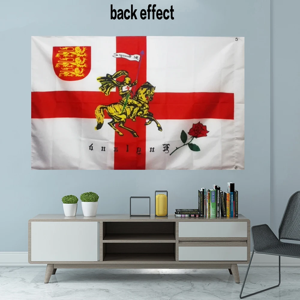 St. George Flaggen-Banner – 20x30 Cm Einzelflaggen, 4 Längen Wählbar (10–120 M), Wetterfest, Für Party & Dekoration