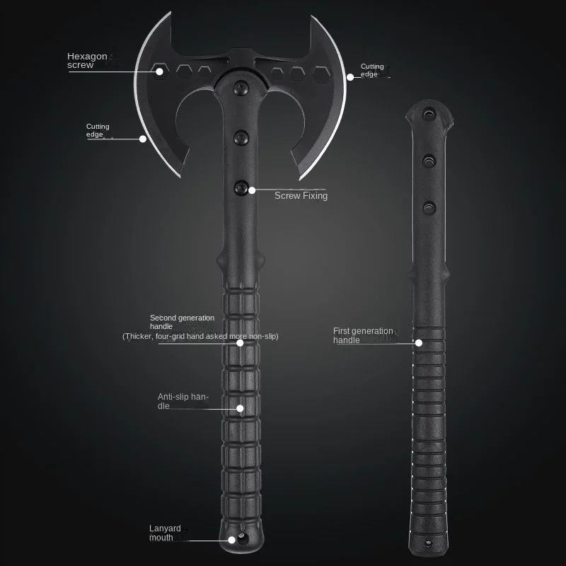 Camping axe Multifunctional sapper axe camping fire devil survival tactics outdoor portable mountain cutting firewood