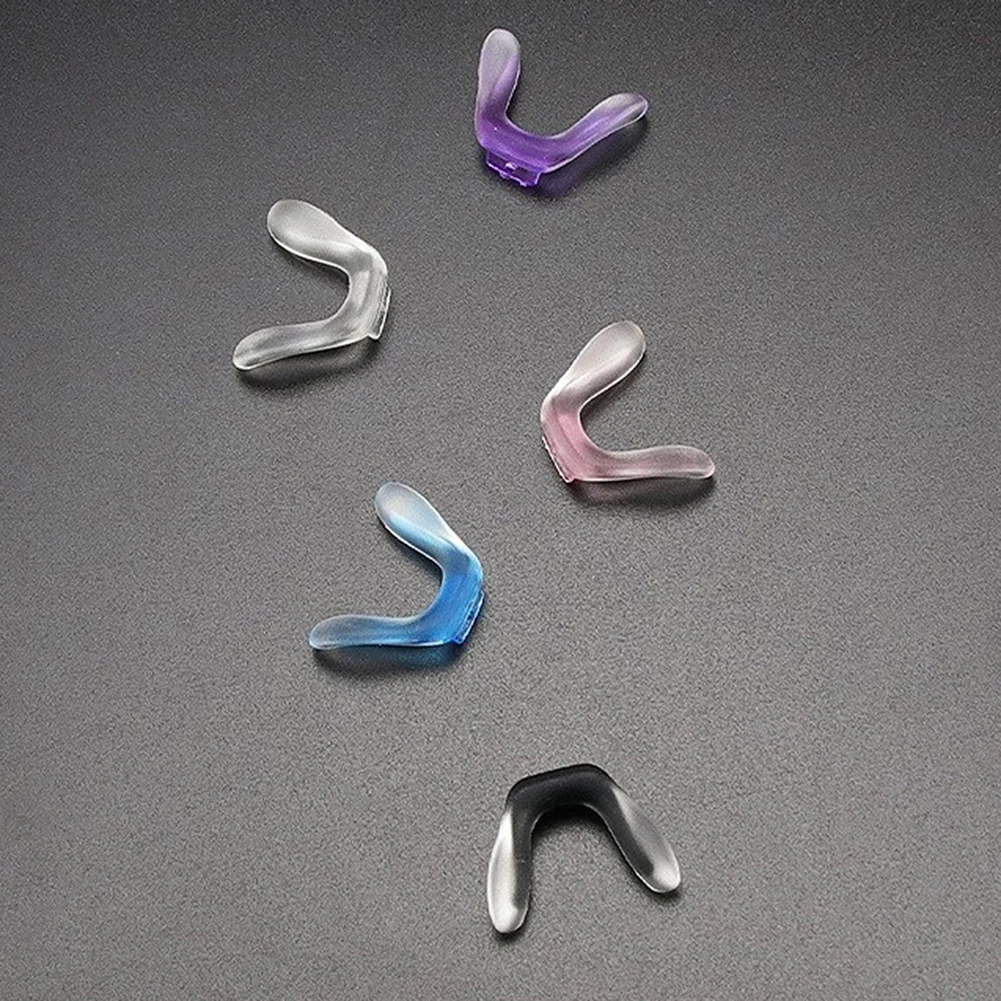 Transparent U Shape Silicone Conjoined Children's Eyeglass Soft Nose Pads For Glasses Anti-Slip Insert Nose Pad 4