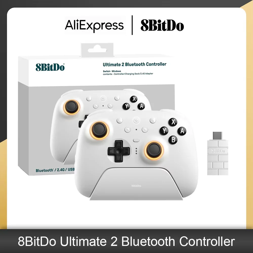 8BitDo Ultimate 2 Bluetooth Controller Wireless Gamepad for