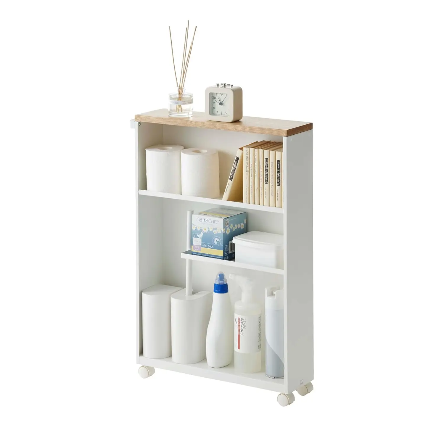 Slim Rolling Bathroom Storage Cart 1