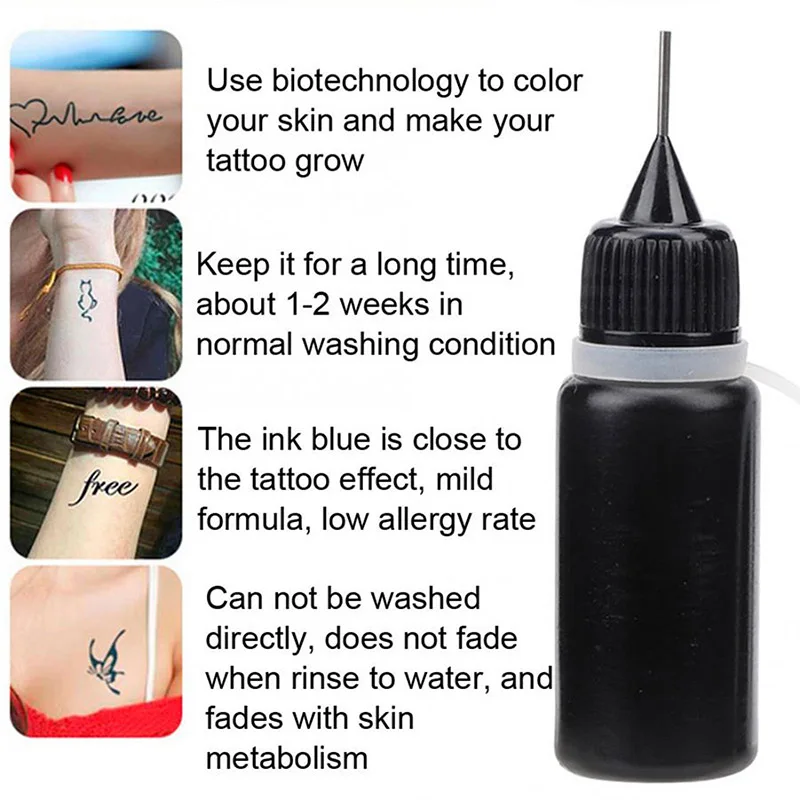 1/3/5 Coni di Henné Liquido per Tatuaggi Temporanei 10ml, Nero, Marrone, Rosso, Marrone, Stile Indiano, per Adesivi per Tatuaggi Temporanei e Body Paint - immagine 5