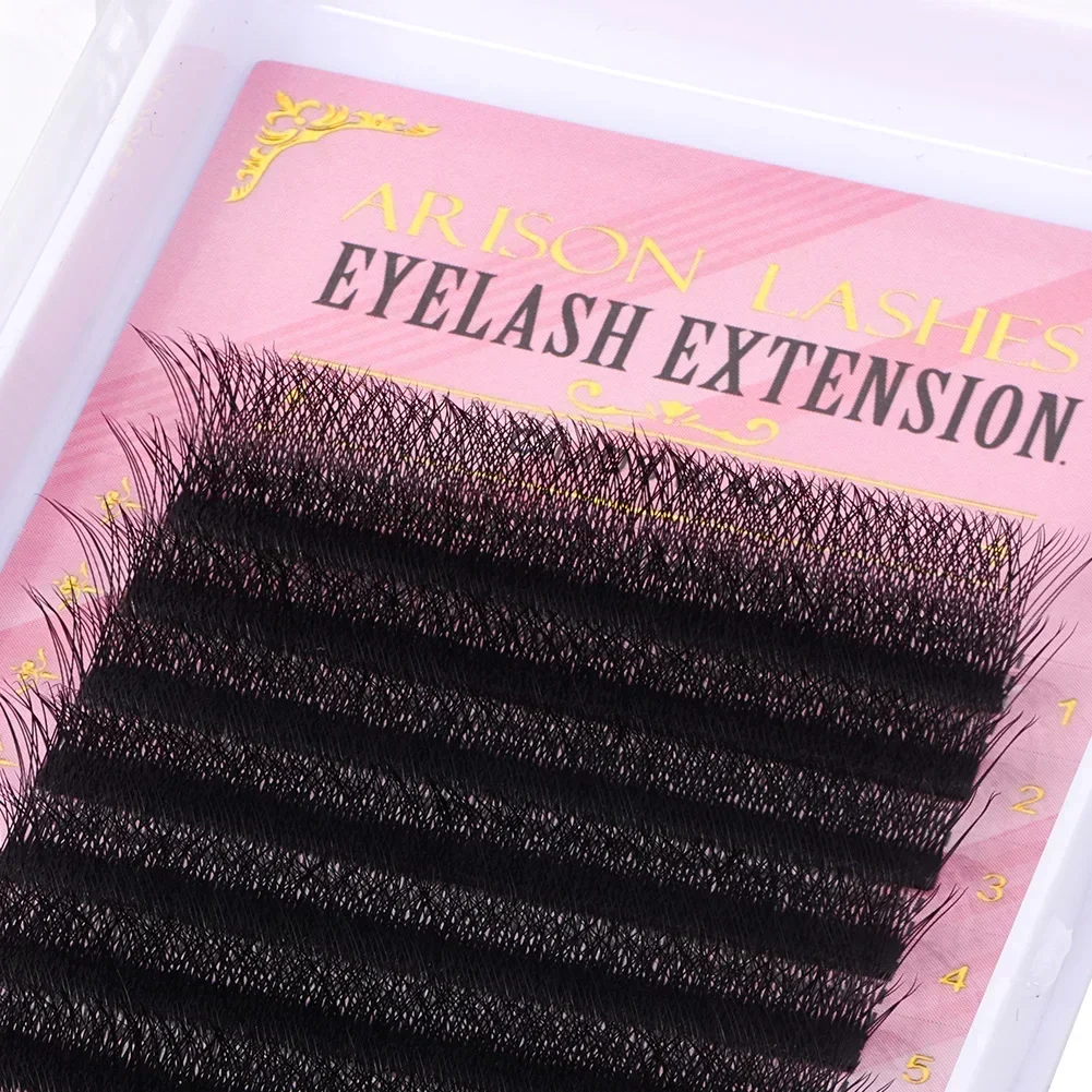 ARISON LASHES W 모양 속눈썹, YY 모양 속눈썹, 익스텐션 프리메이드 볼륨 팬, 인조 밍크, 부드럽고 쉽게 팬, 자연스러운 속눈썹, 3, 4, 5, 6D