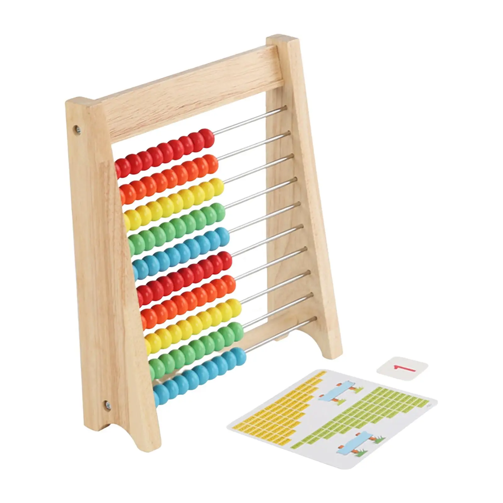

Learning Number Abacus Development with 100 Beads Classic Math Game Toy for Children Boys Girls Kids Elementary Preschool