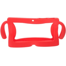 Children's Universal 7 - Inch Tablet Silicone Protective Case with Carry Handles (Red)