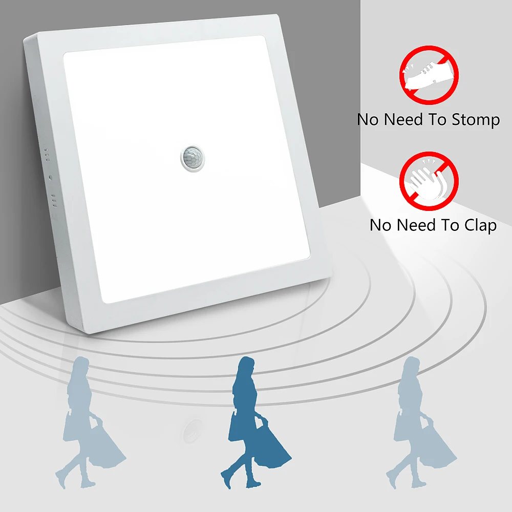 Ceiling Lights Motion Sensor LED Panel Lights Smart Ceiling Lamp 6W 12W 24W S69023331a83e4cea91e52b3991eab231q