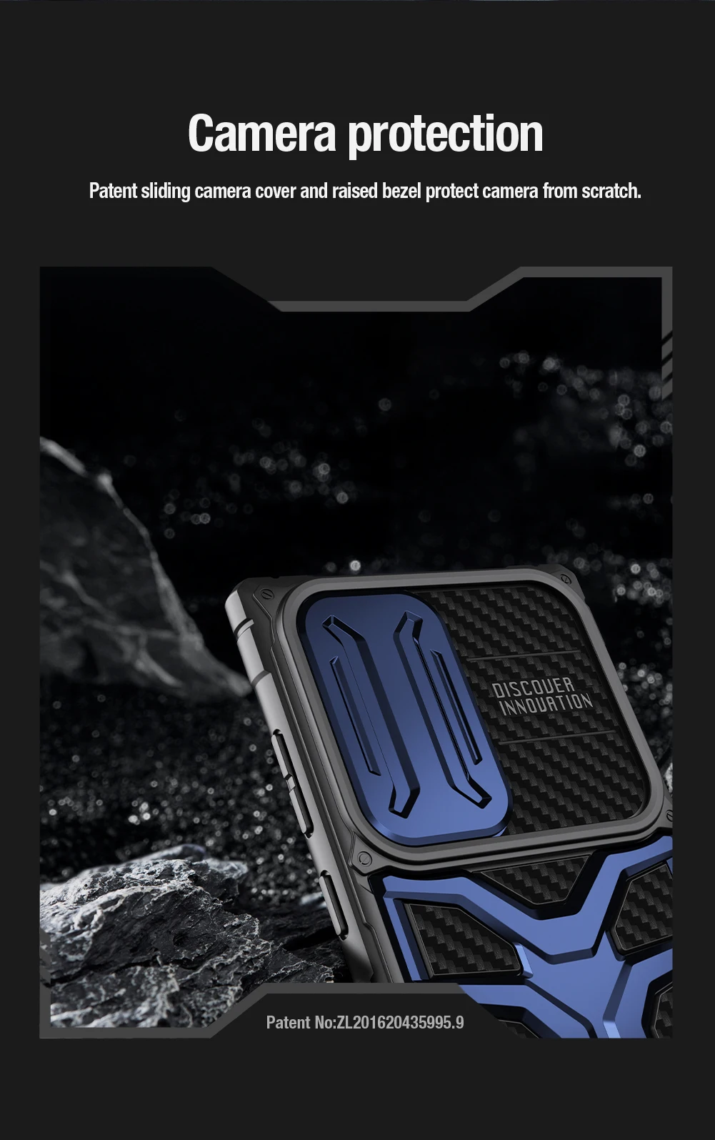 For Samsung Galaxy S23 Ultra 5G Case NILLKIN Adventurer Pro Case Slide Lens Privacy Back Protector Cover For Samsung S23 Ultra