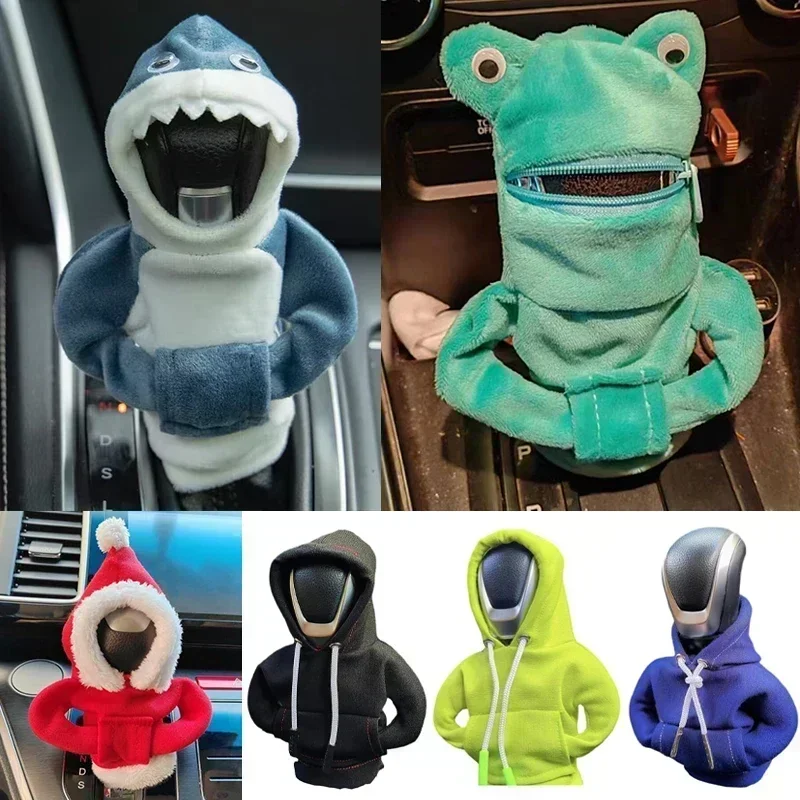 Cotton Polyester Car Gear Shift Knob Hoodie Cover