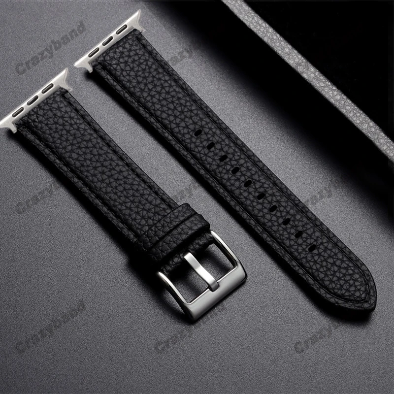 Lychee Pattern Leather Business Band
