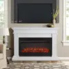 Beau 59 "Landscape Electric Fireplace Replaceable Fireplace Insert Heater Realistic Log and Flame Effects Remote Timer 5