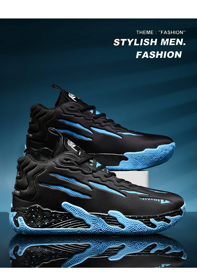 2023 Nowa Koszykówka Dla Mężczyzn Trening Na Zewnątrz Zapatillas Męskie Wysokiej Jakości Buty Do Gimnastyki Tenisowe Buty Antypoślizgowe Trampki_voghion.com