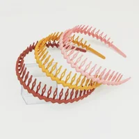 Elegant Solid Color Wave Hairbands For Women Trendy Toothed Non-slip Hair Combs Hair Accessories Girl Face Wash - Image 5