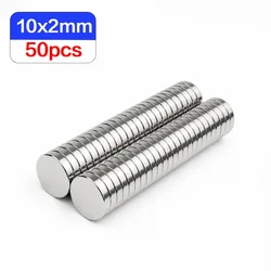 Ultra - Strong Round Neodymium Magnets for Home, DIY, and Office Use (10x2mm)