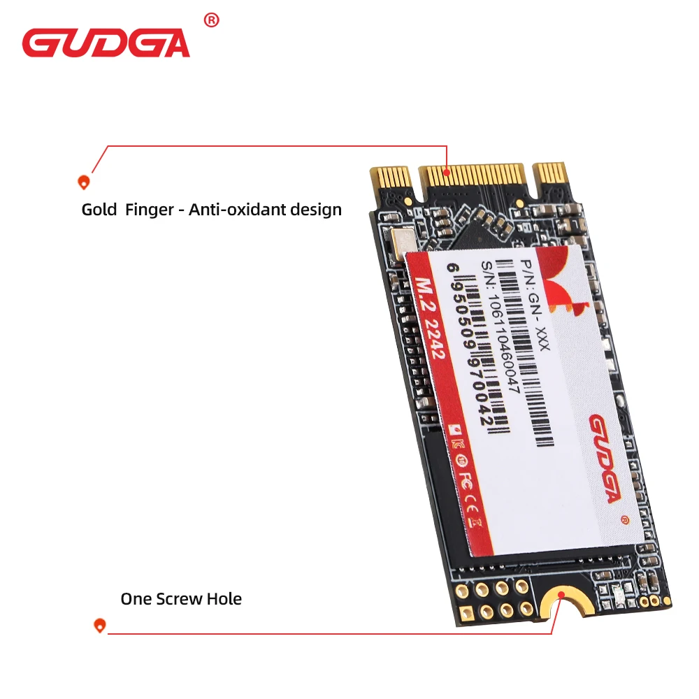 Gudga-ngff Disco Rígido Interno de Estado Sólido Ssd 2242 Sata 128gb 256gb 512gb 1tb Ssd M.2 Laptop Desktop pc Acer ec 47 Tablet - Imagem 4