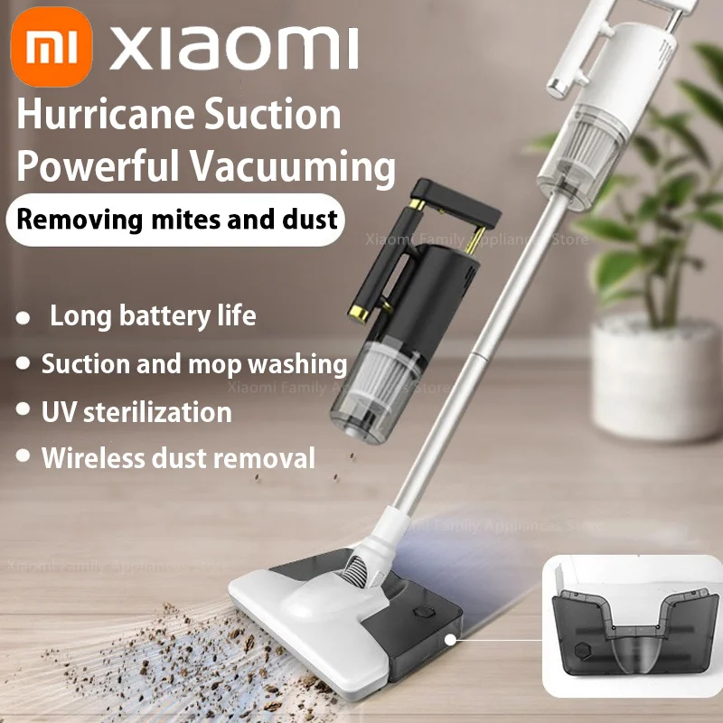 

Xiaomi New Wireless Handheld Vacuum Cleaner High Power Multifunctional Floor Mopping Machine With Water Tank Home And Car Use