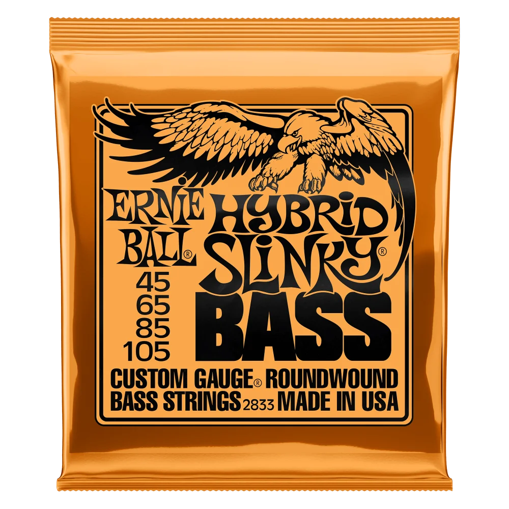 

Ernie Ball Slinky Nickel Wound Bass Strings Set 2833 2824 2835 2836 Play Real Heavy Metal Rock for Guitar Bass Accessories
