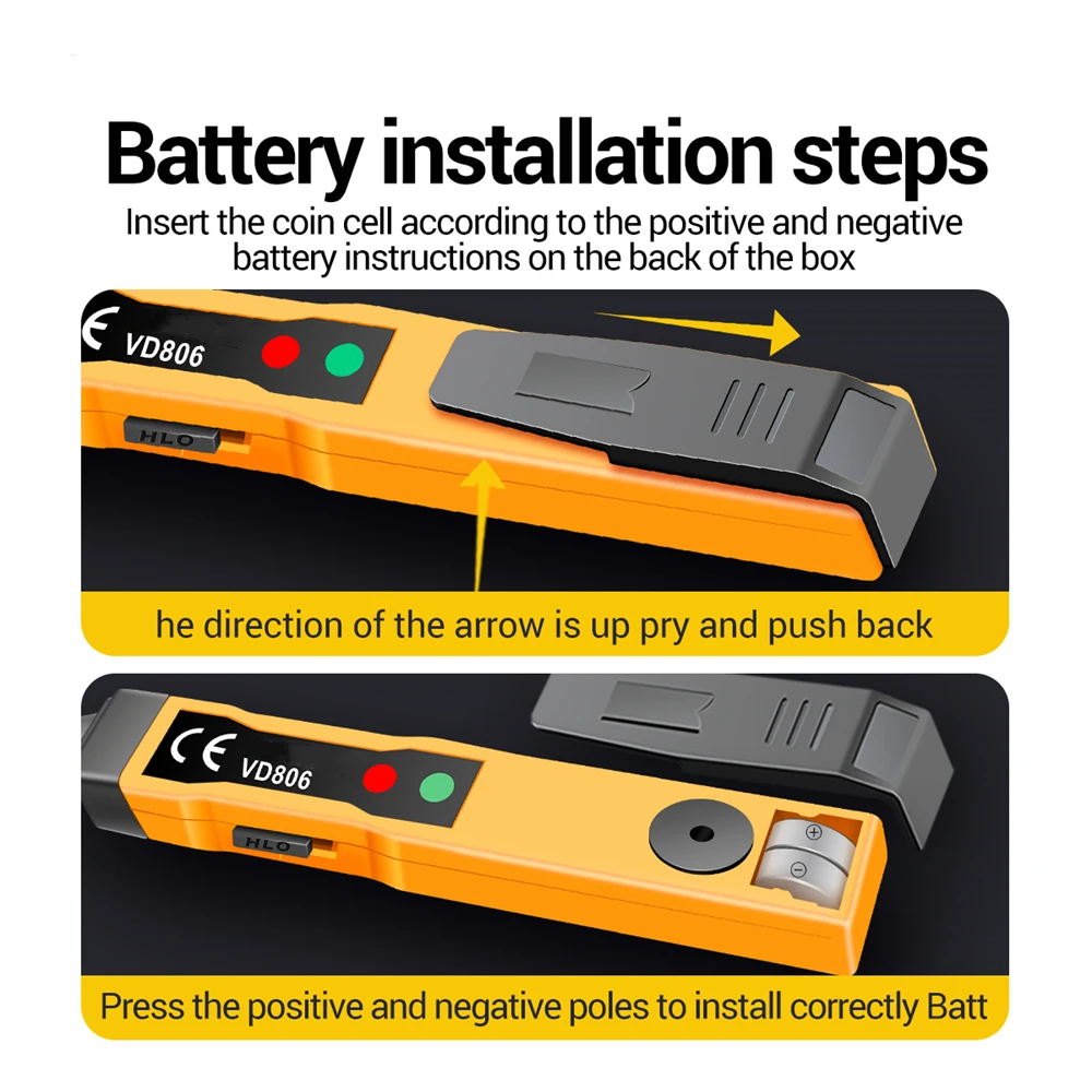 AC/DC Voltage Meter Electric Compact Pen Voltage Battery Test Pencil  Continuity Voltage Detector Pen Non-contact Inductive - AliExpress