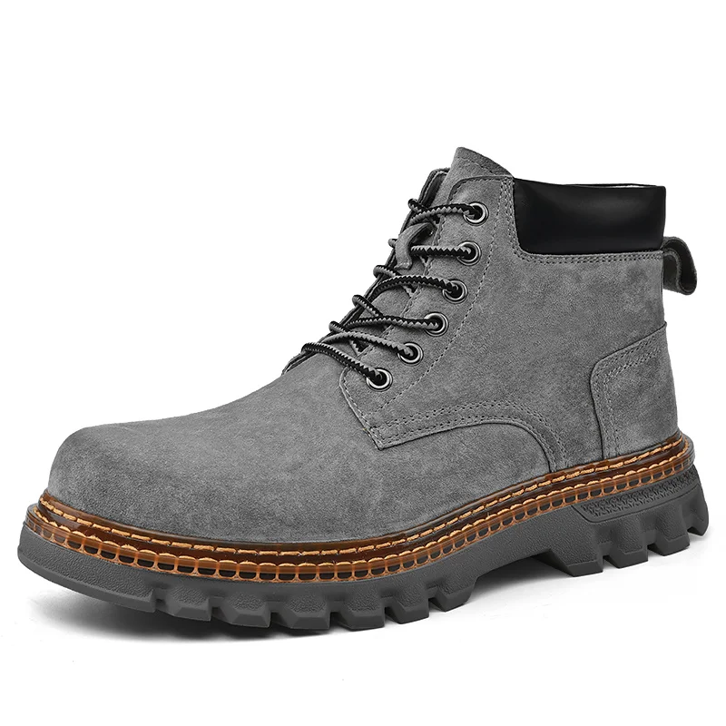 Casual Martin Boots Chaussures pour hommes en cuir Casual Martin Boots Lightweight Mens Trainers Running Walking Shoes_voghion.com