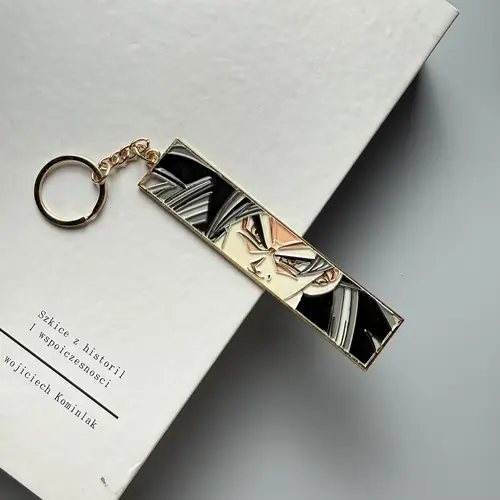 Anime Metal Hollow Out Keychains Bookmark Cute Jet Manga Fashion Bag Key Tag Jewelry Accessory Key Ring Holder Gift Anime - Image 37