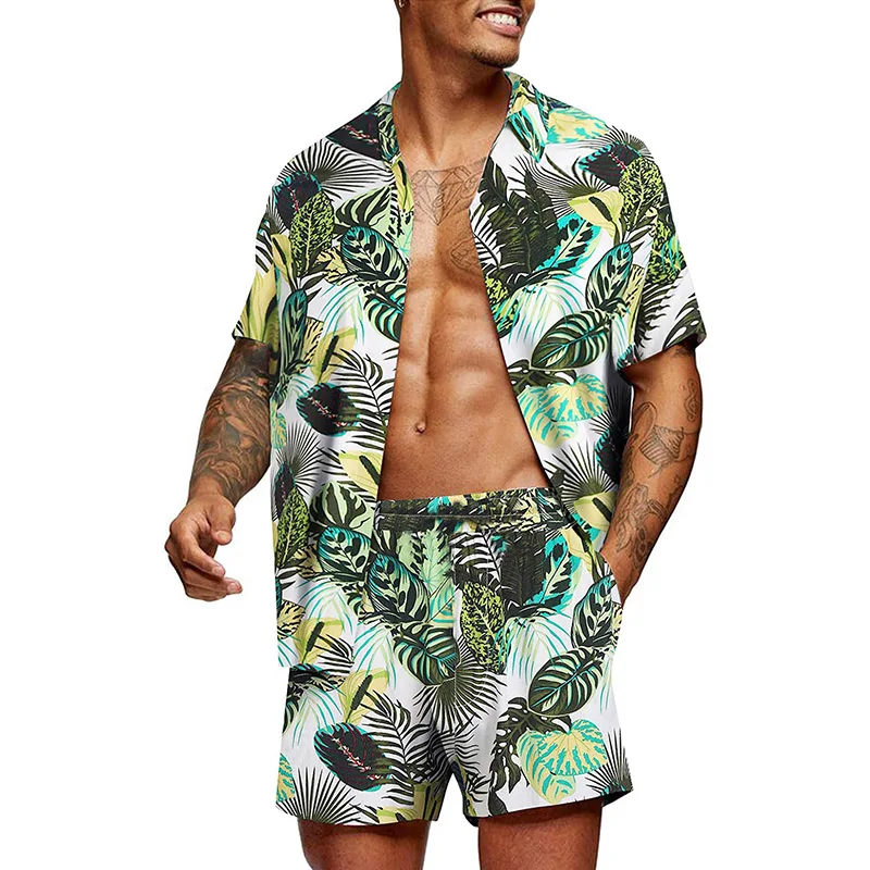 Men's Trendy Short Animal Hawaiian-2pc Sets