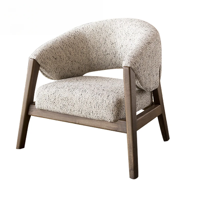 

Modern minimalist hotel Italian luxury leisure chair single backrest living room designer sales office reception negotiation