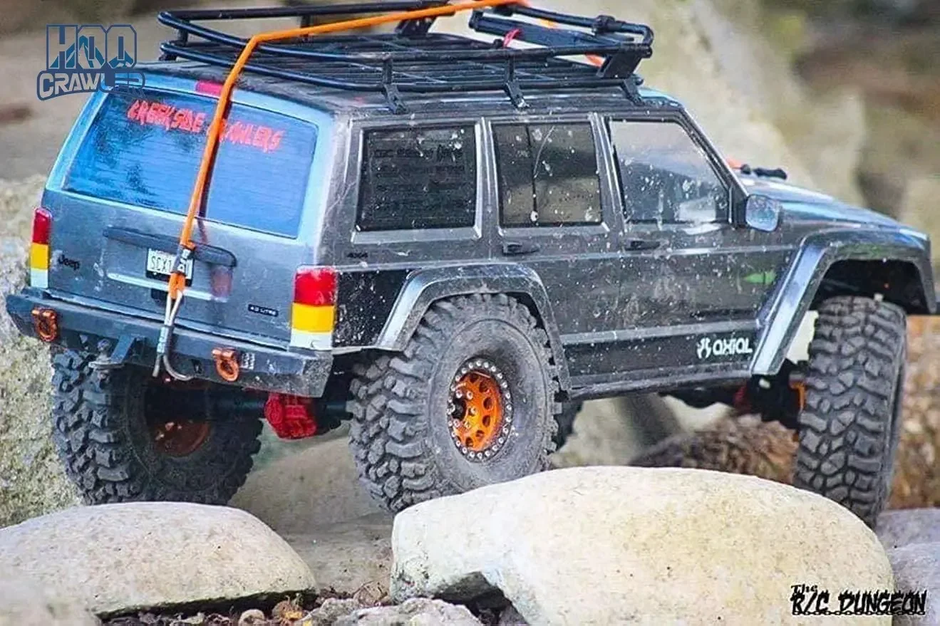 HooCrawler 1/10 RC Crawler Kinetic Winch Strap, Escape Rope Rescue Trailer Hook for Axial SCX10 I II III TRX4 Element D90 WPL