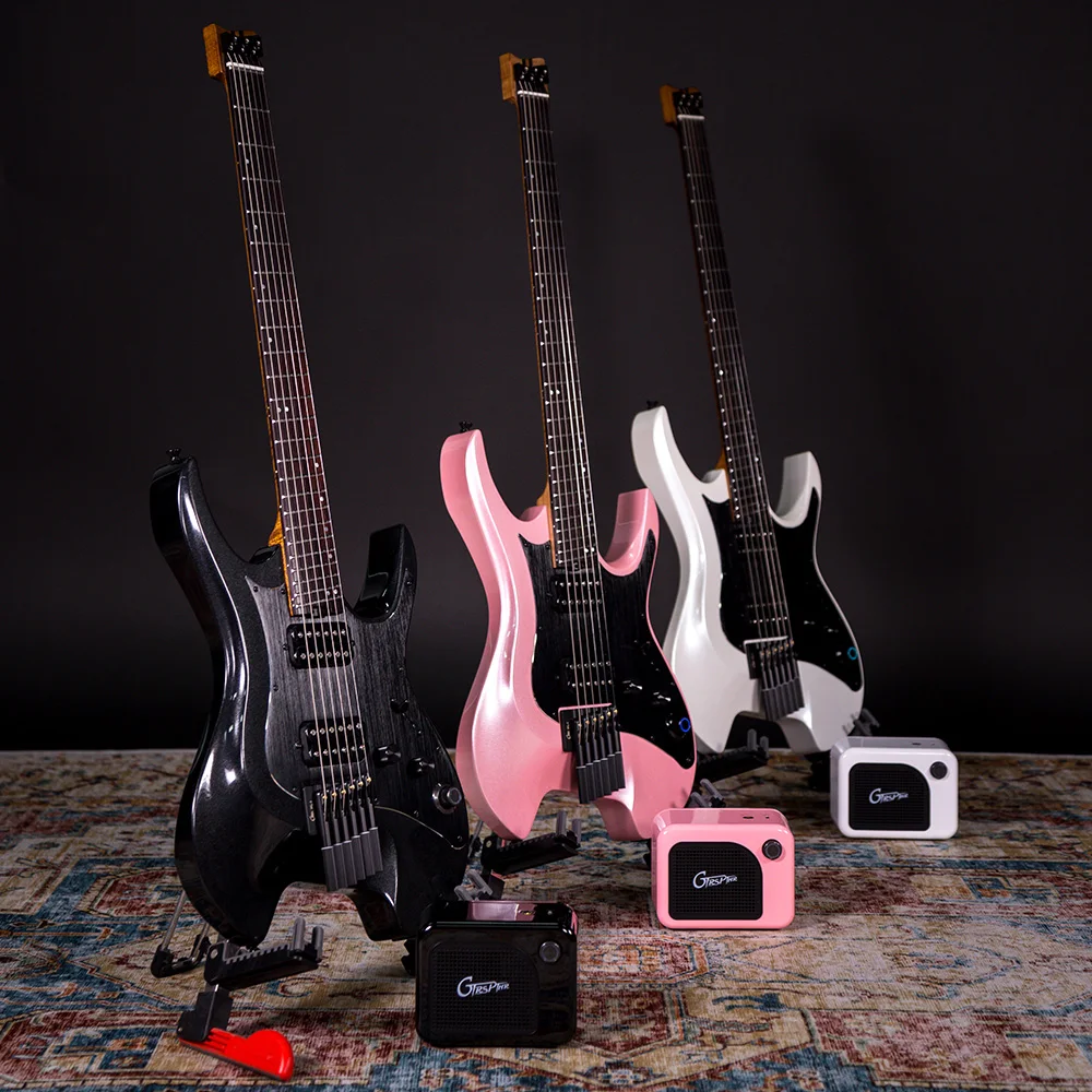 Mooer-GTRS W900 W800 Headless Smart Electric Guitar, Bluetooth Connection, Multi-Effects, Wireless Receiver