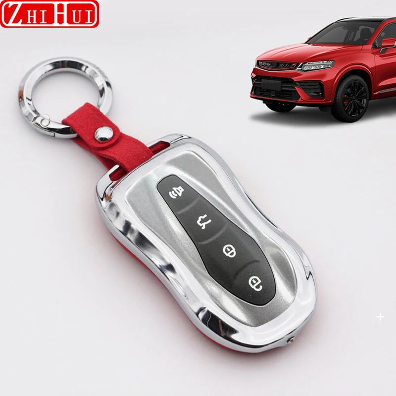 

For Geely Tugella Xingyue FY11 2023 2020 2021 2022 Car Zinc Alloy Key Cover Protective Shell Case Buckle Car Styling Accessories