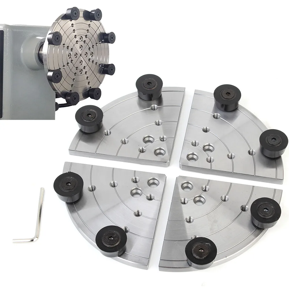 Wood Lathe Chuck 4 Jaw Self Centering 200mm Centrifugal Woodturning