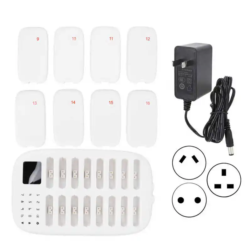 HL-668 Restaurant Pager Wireless Calling System 16 Pagers for Restaurant Coffee Shop Queuing System wireless calling system