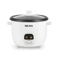 6-Cup Rice & Grain Cooker Bonded Granite® Pot One-Touch Design Keep-Warm Mode Accessories Included Easy to Clean Premium Glass 1