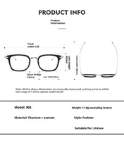 2026 модные очки в стиле ретро, ацетатная оправа для очков из чистого титана для мужчин и женщин, квадратные очки Farmes, роскошные очки — изображение 6