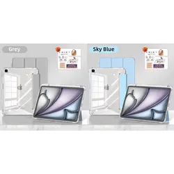 Universal iPad Protective Cover for iPad Pro 11 - inch M4 (Grey and Blue)