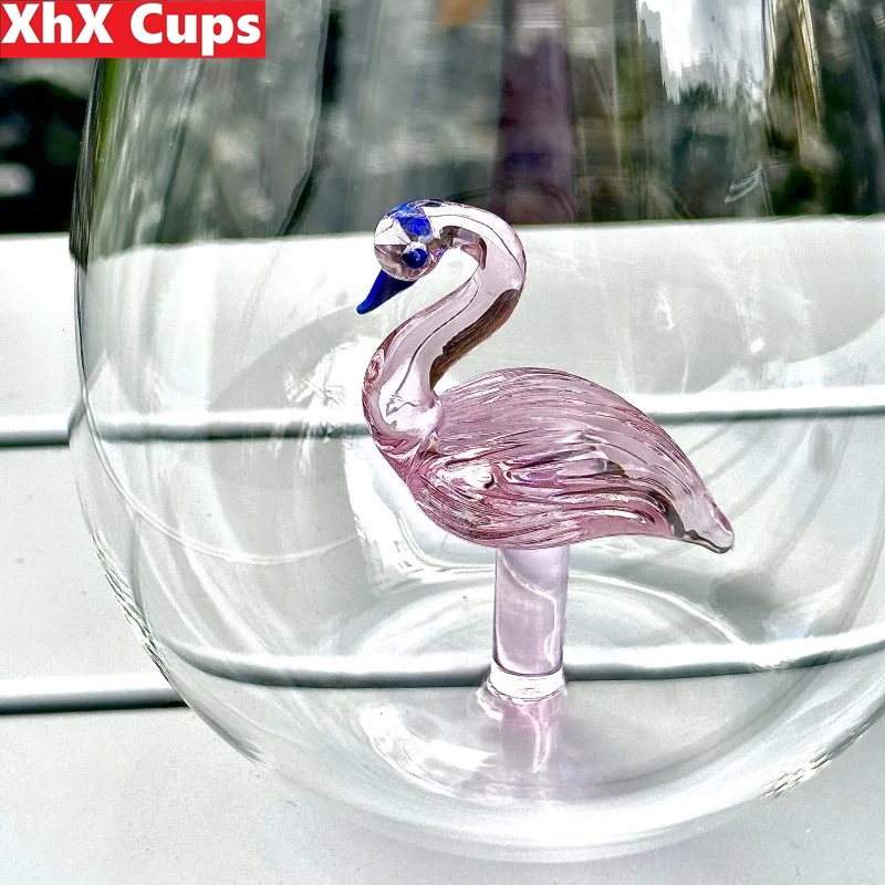 Flamingo Glass Mug, Flamingo Glass Cup