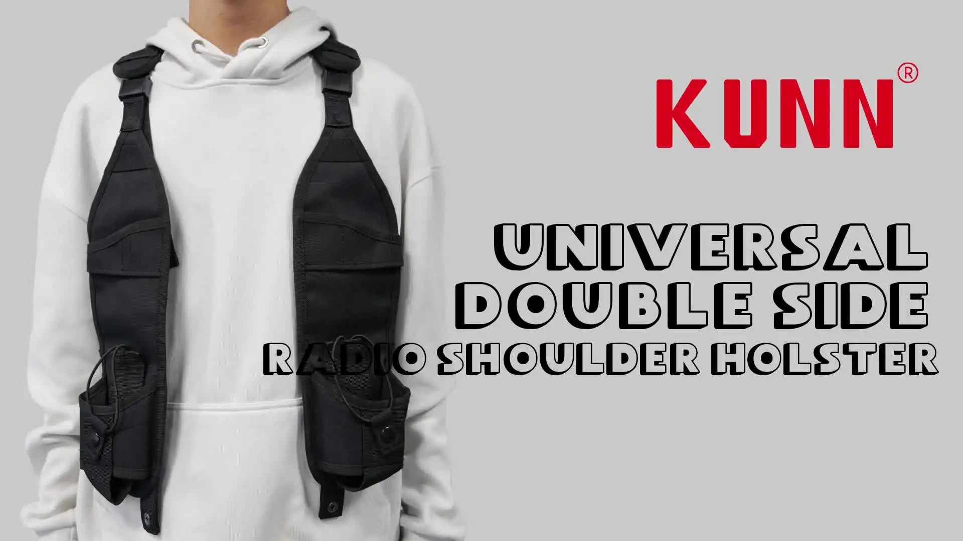 【ENFOLD】TWO-WAY HOLDER VEST Amazon.com: KUNN Universal Double Radio Shoulder Harness Holster