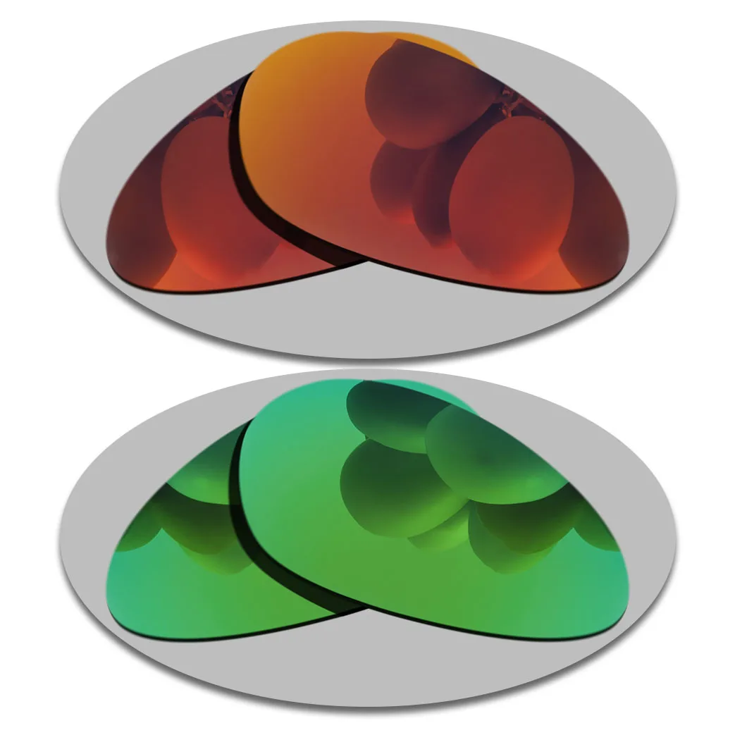 Sostituzione Lenti Rosso Fuoco E Verde Per-Oakley Minuto 2.0 Occhiali Da Sole Polarizzati