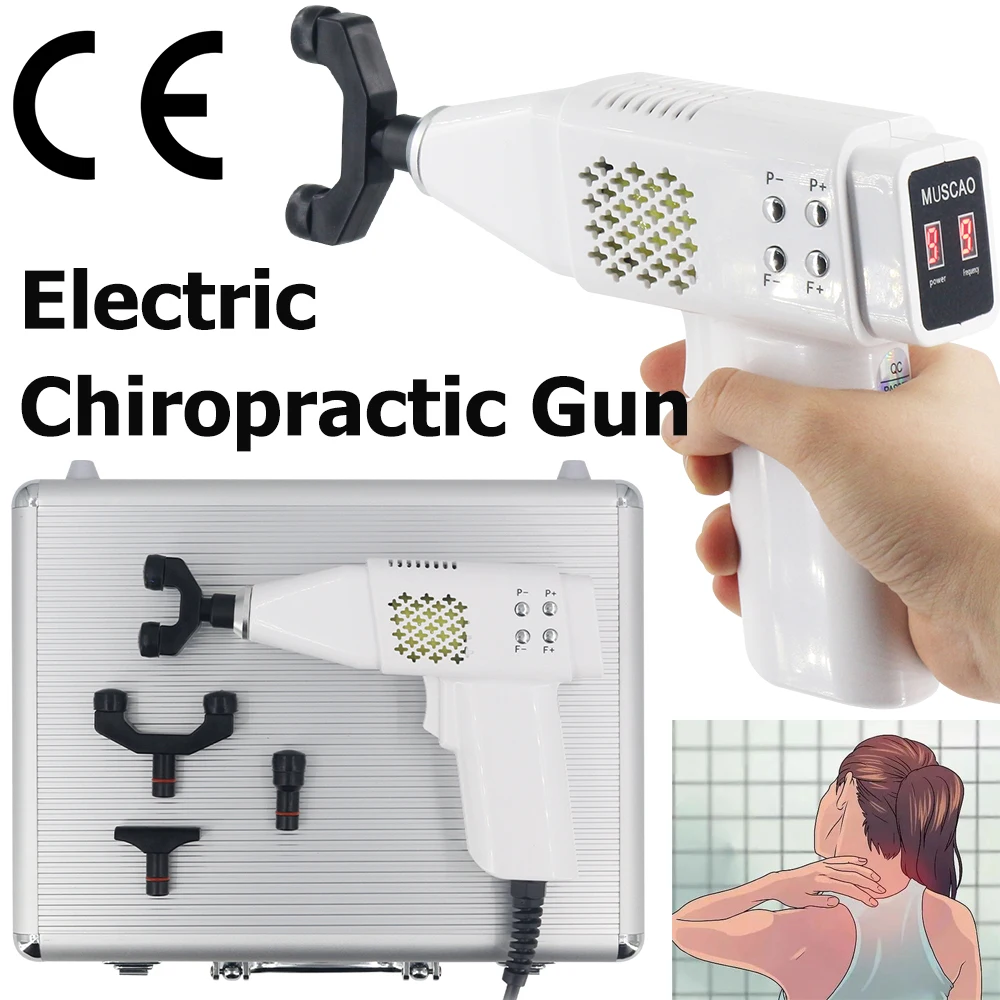 Electric Chiropractic Adjusting Tool 900n Portable Spine Correction Gun Pain Relief Shoulder