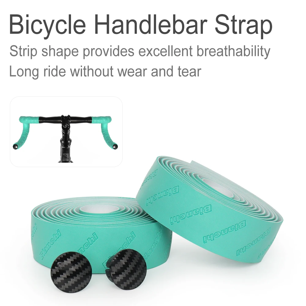 Bike Handlebar Tape Bike Accessory 1 Pair Road Bike Handlebar Tape PU EVA Non-Slip Shock Absorbing Wear-Resistant Cycling Accessories
