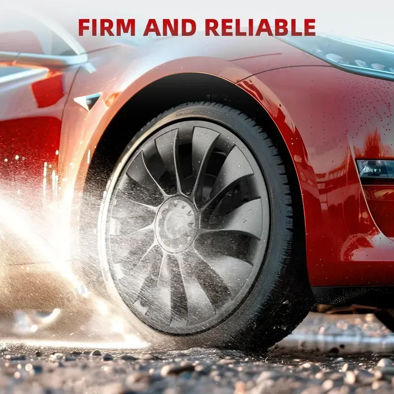 Protector Ring For Tesla Model 3 20 Inch Vehicle Wheel Rims Performance Patch Replacement ABS Full Rim Car Accessories wheel hub covers wheel hub caps 4PCS