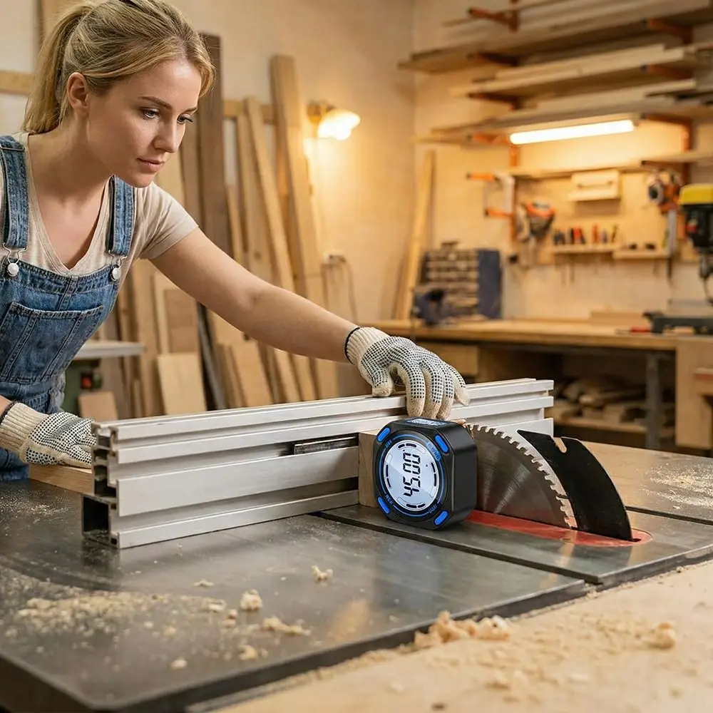 경사계 각도 게이지 마그네틱 베이스 LCD 디스플레이 전자 레벨 박스 정확한 소형 디지털 레벨 각도 게이지 각도기