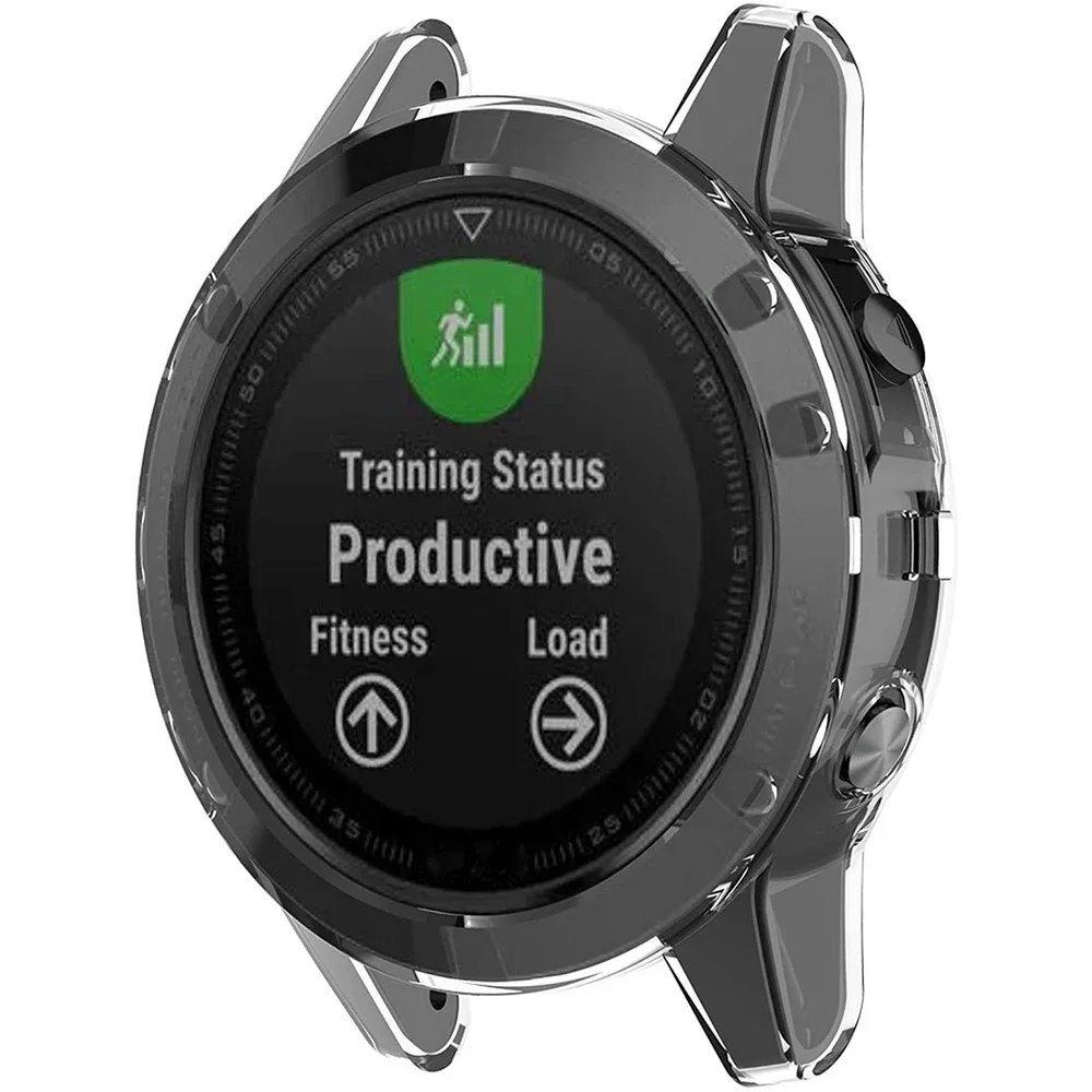 Soft TPU Case for Garmin Fenix 6 6S 6X 5 5S 5X Plus Case Cover Silicone Protective Sleeve for 6 Pro 6S Pro 6X watch screen protector case watch protective case watch cover watch protective cover tpu protective case watch accessory