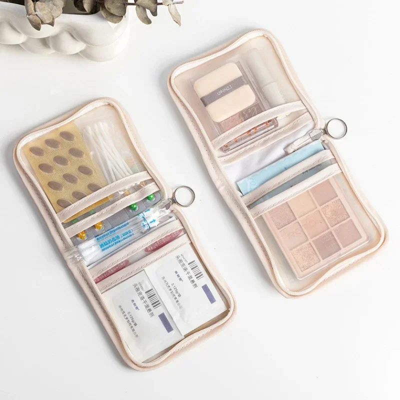 Mini Medical Pouch Small Cosmetic Bag Travel Mini Sanitary Napkins Organizer Makeup Bag Coin Purse Lipstick Storage Pouch Purse