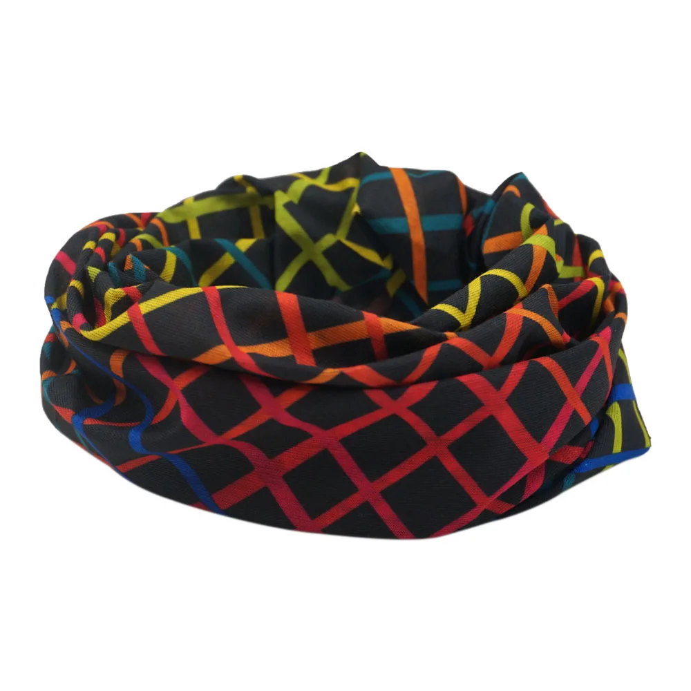 Description Picture 5 of itemTP116-TP148 Geometric Plaid Face Bandanas Sun-protective Scarf for Women Motocycling Neck Gaiter Men Cycling Helmet Liner Snood