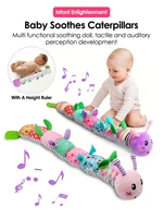 Baby Rattle Musical Caterpillar Worm Soft Infant Plush Toys Educational Interactive Sensory Toy for Babies Newborn Toddler Gift 1